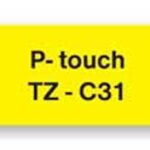 Samolepiaca páska Brother TZ-C31 12 mm neonžltá/čierna