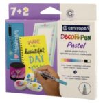 Sada popisovačov Centropen 2738 Decor Pen Pastel • sada 9 ks