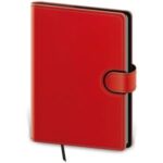 Diár Flip týždenný A5 14,3x20,5cm - červeno/čierny 2026
