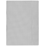 Kartónový obal s gumičkou DONAU biele káro