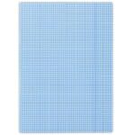 Kartónový obal s gumičkou DONAU modré káro