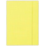 Kartónový obal s gumičkou DONAU žlté káro