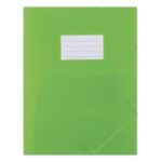 Plastový obal s gumičkou DONAU polopriehľadný zelený