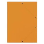 Prešpánový obal s gumičkou DONAU oranžový