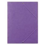 Prešpánový obal s gumičkou DONAU fialový