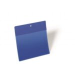 Magnetické vrecko na štítok 210 x 148 mm na šírku 10 ks modré