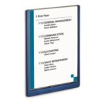 Informačná tabuľka Click Sign 210x297 modrá