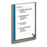 Informačná tabuľka Click Sign 210x297 grafitová