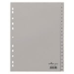 Plastový rozraďovač DURABLE 1-20 sivý