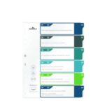 Plastový rozraďovač DURABLE 1-6 potlačiteľný farebný