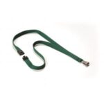 Závesný remienok DURABLE SOFT COLOUR 15mm tmavozelený 10ks