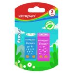 Guma KEYROAD Zvieratá, blister 2 ks, mix farieb