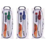 Kružidlo kovové s tuhami KEYROAD, mix farieb