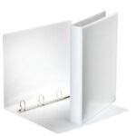 Zakladač prezentačný Esselte 4,4cm 4D-krúžkový biely