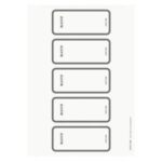 Chrbtový štítok potláčatelné samolepiaci pre zakladače WOW