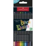 Farbičky Faber Castell Black Edition, 12 ks