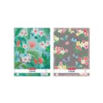 Blok poznámkový Herlitz Ladylike A4, 80 listov, linajkový, Džungľa a Motýľ