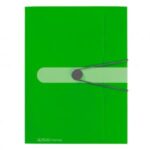 Plastový obal s gumičkou Herlitz Easy Orga zelený