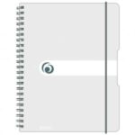 Blok poznámkový štvorčekový Herlitz Easy Orga A4 80 listov transparentný biely