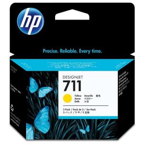 Atramentová náplň HP CZ136A HP 711 yellow (3x29 ml) pre DesignJet T120/T520/T130/T530