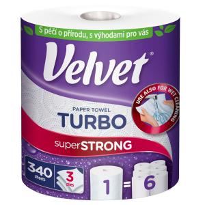 Kuchynské utierky 3-vrstvové VELVET Turbo 1ks, 76m