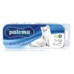 Toaletný papier 3-vrstvový PALOMA EXCLUSIV biely 10 ks