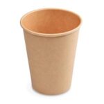 Papierové poháre hnedé kraft Ø 90 mm 420 ml. (50 ks)