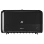 Zásobník na 2 kotúče bezdutinkového toaletného papiera Tork OptiServe, čierny T7