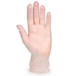 Rukavice jednorazové, vinylové, nepudrované, biele veľ. 7/S (100 ks)