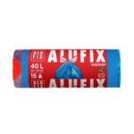 Vrecia na odpadky zaťahovacie, 40 l / 15 ks, 20mic., 60 x 60 cm, modré, LDPE