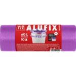 Vrecia na odpadky zaťahovacie Elastic FIX LDPE 64x70cm 60 ℓ/10ks 22mic fialové