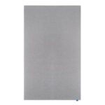 Textilná akustická napichovacia nástenka WALL-UP verikálna 200x119,5 cm tichá sivá