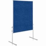 Moderačná tabuľa plstená 150x120 cm ECONOMY modrá neskl.