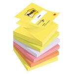 Samolepiaci Z-bloček Post-it, 76x76 mm, neónové farby, 6 bločkov po 100 lístkov