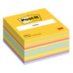 Samolepiaci bloček Post-it, 76x76 mm, mix farieb