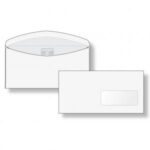 Poštové obálky C6/5 olizové s okienkom vpravo vnútorná potlač, pre strojné spracovanie, 1000 ks