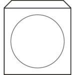 Obálky na CD 125x125 s okienkom 100 ks