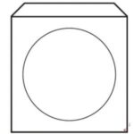 Obálky na CD 125x125 s okienkom 50 ks