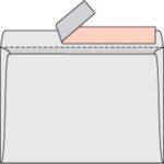 Poštové obálky C6 s páskou, 1000 ks