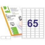 Etikety univerzálne 38,1x21,2mm Q- CONNECT A4 100 hárkov