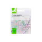 Samolepiaci bloček Q-CONNECT priehľadný 76 x 76 mm, 50 lístkov