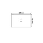 Etikety 16x23 pre1623 cenovka biela obdĺžnikové