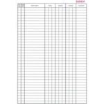 Pokladničná kniha, A4, číslovaná, 50x2listy