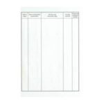 Kniha úrazov, A5, 16 listov