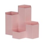 Stojan na perá včelí plást ružový