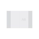 Obal na zošity A6, priehľadný, 110mic